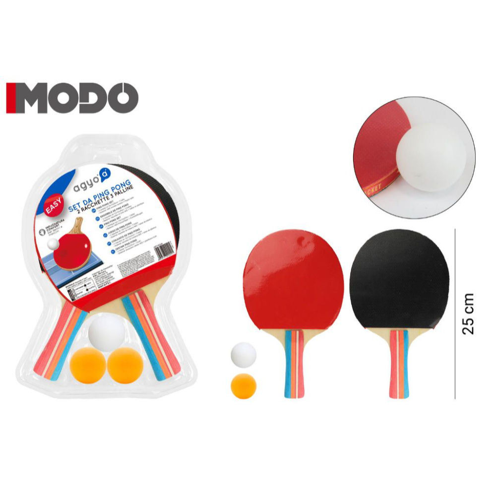 I10 SET DA PINGPONG 2RACCHETTE3PALLINEAgyo