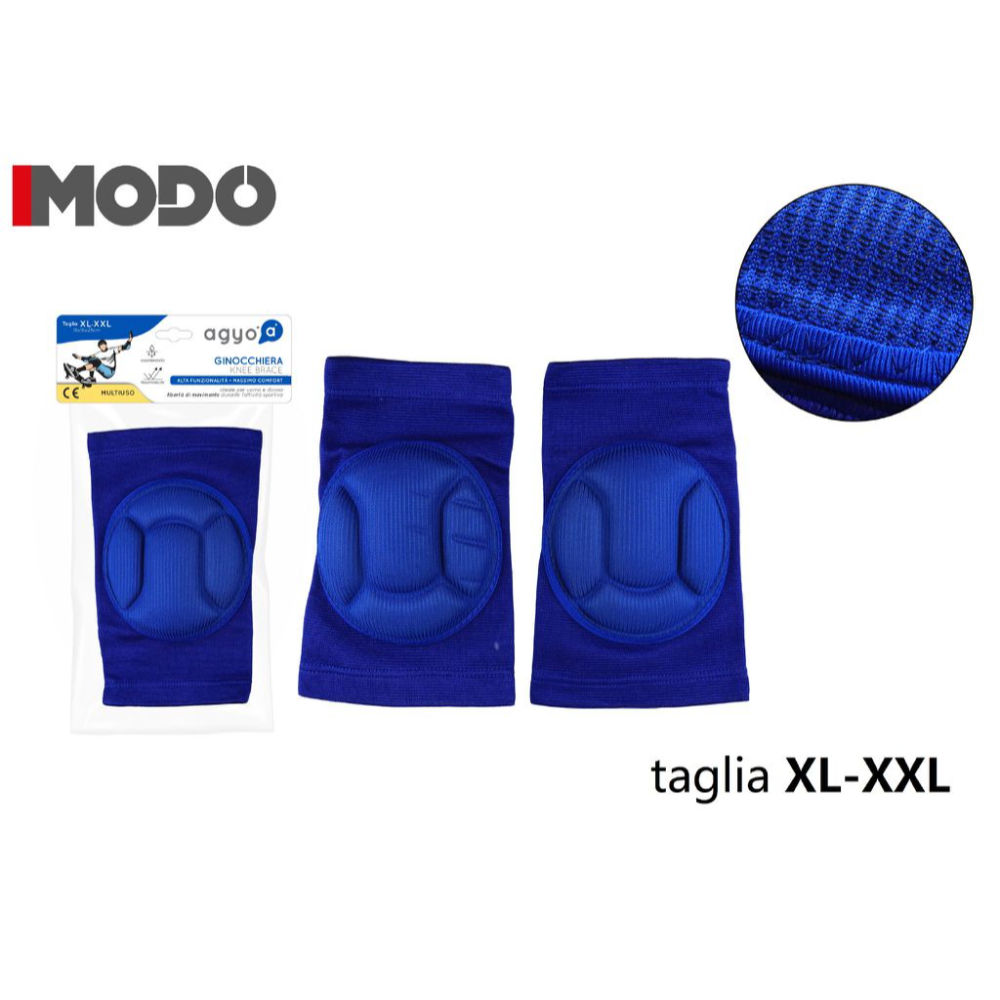I04 COPPIA GINOCCHIERA XL/XXL BLUAgyo