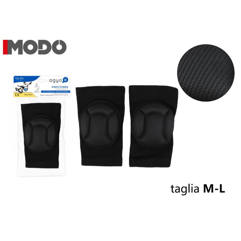 I04 COPPIA GINOCCHIERA M/L NEROAgyo