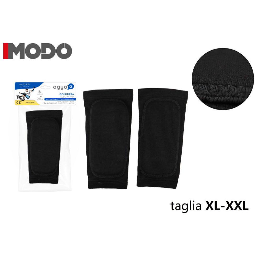 I04 TUTORE COPPIA GOMITIERA XL/XXL NEROAgyo