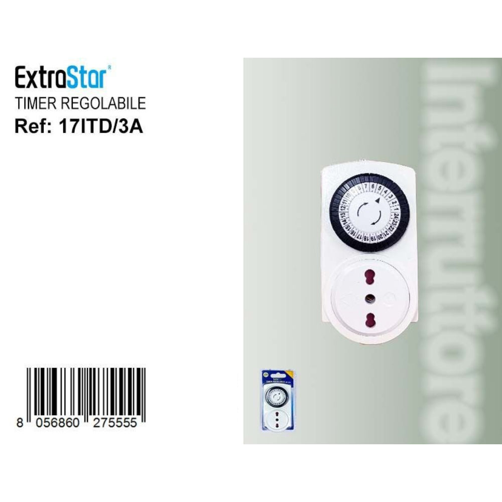 Timer Regolabile 24 Ore - 230V/50HZExtrastar