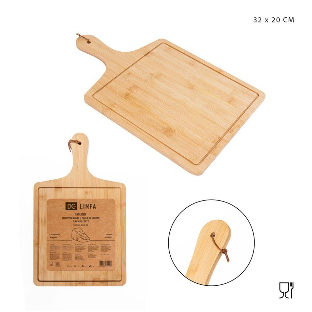 DC CASA TAGLIERE C/MAN, QUADRATO 32X20CMDc Casa