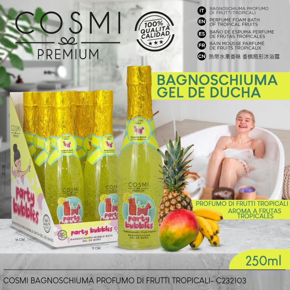 COSMI BAGNOSCHIUMA CHAMPAGNE TROPICAL PUNCH 250MLCosmi