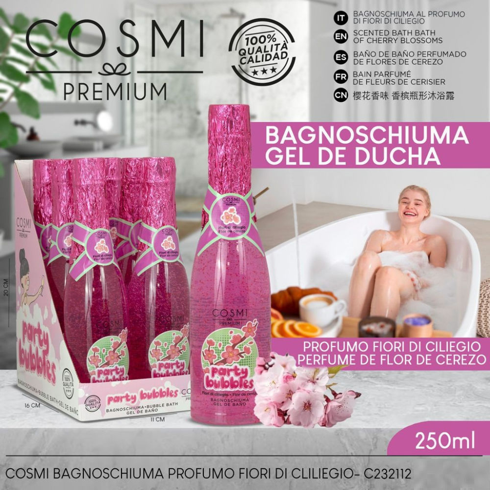 COSMI BAGNOSCHIUMA CHAMPAGNE CERRY BLOSSOM 250MLCosmi