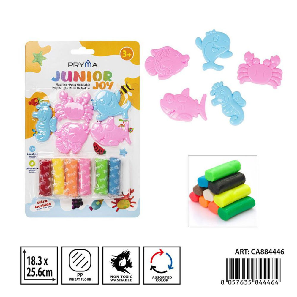 PRYMA PLASTILINA 6X15G + 5 ACCESSORIPryma