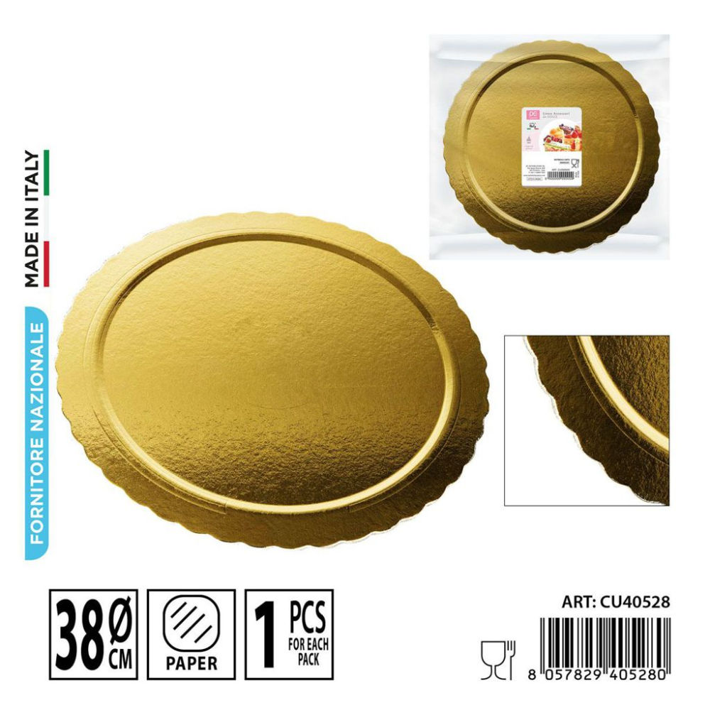DC CASA SOTTOTORTA ROTONDO ORO 38CMDc Casa
