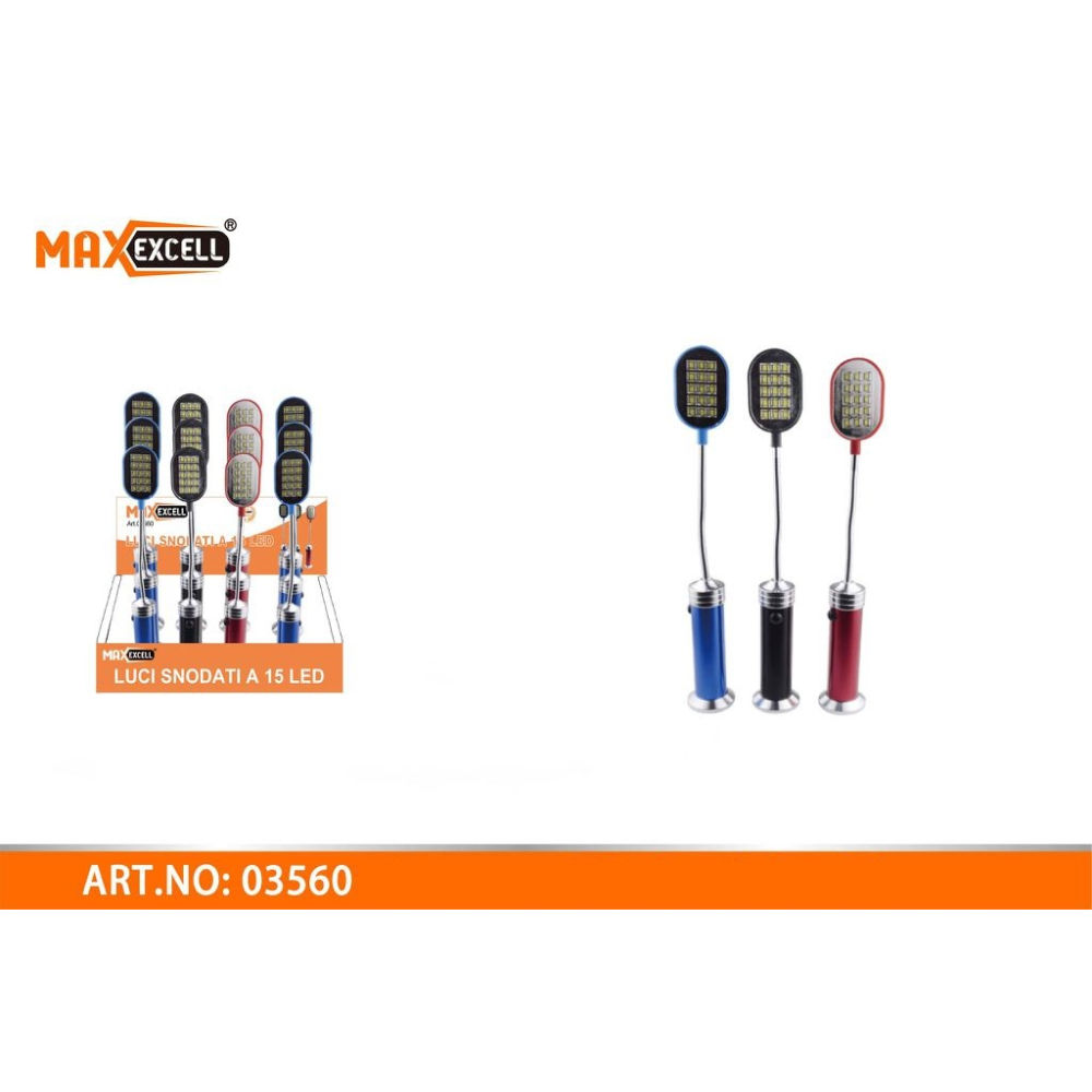 MINI LUCE LED SNODATO - 15 LEDMaxexcell