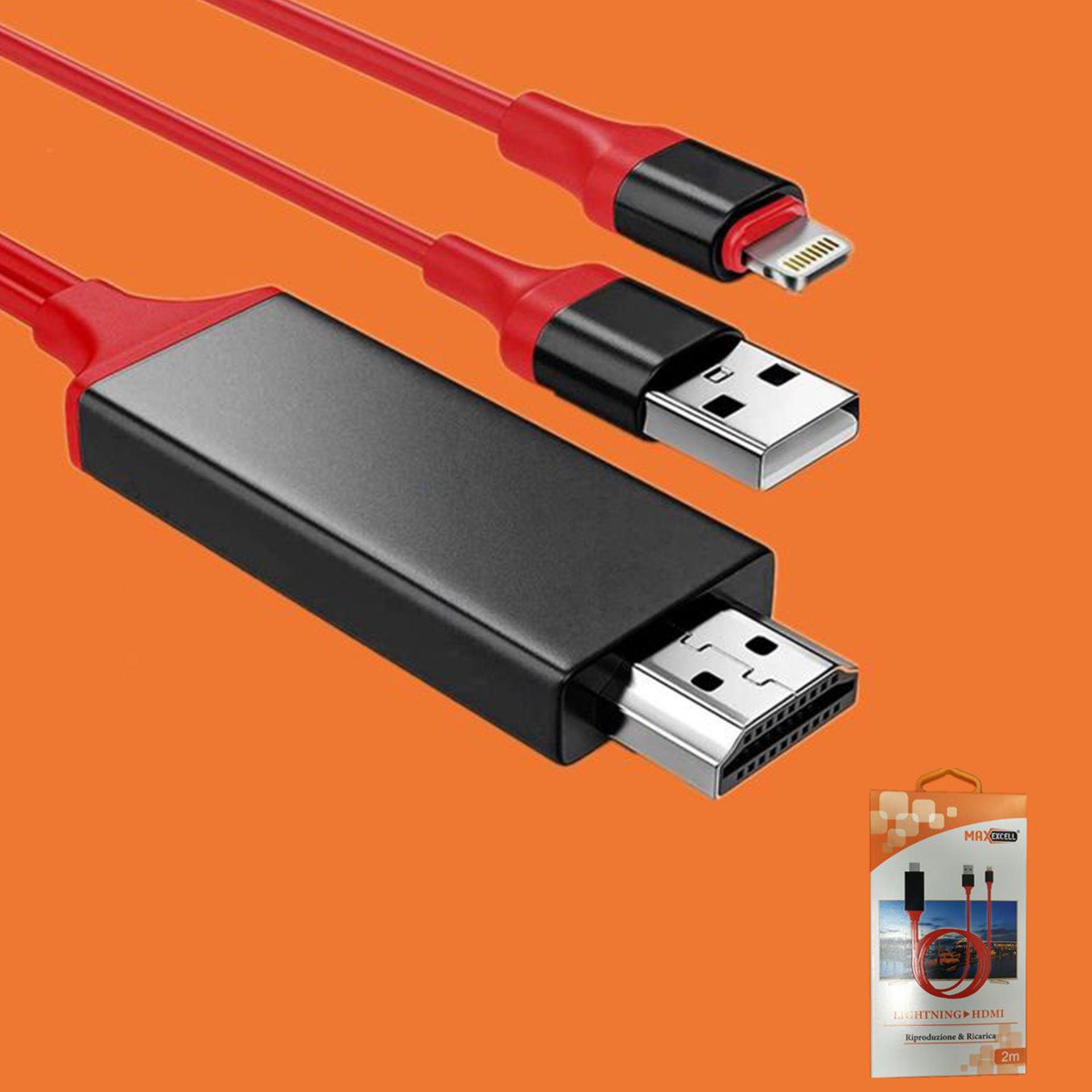 CAVO ADATTATORE DA LIGHTNING A HDMI HDTV 1080PMaxexcell