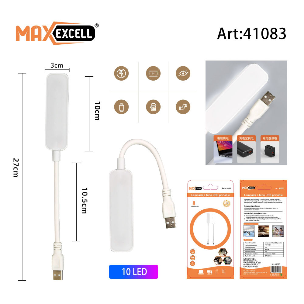 LAMPADINA LED USB 1WMaxexcell