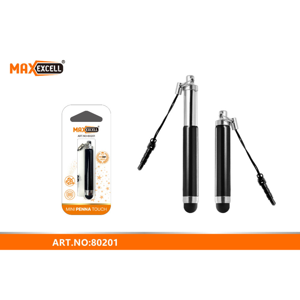 MINI PENNA TOUCH CON TAPPO ANTIPOLVERE PER JACK 3.5MMMaxexcell