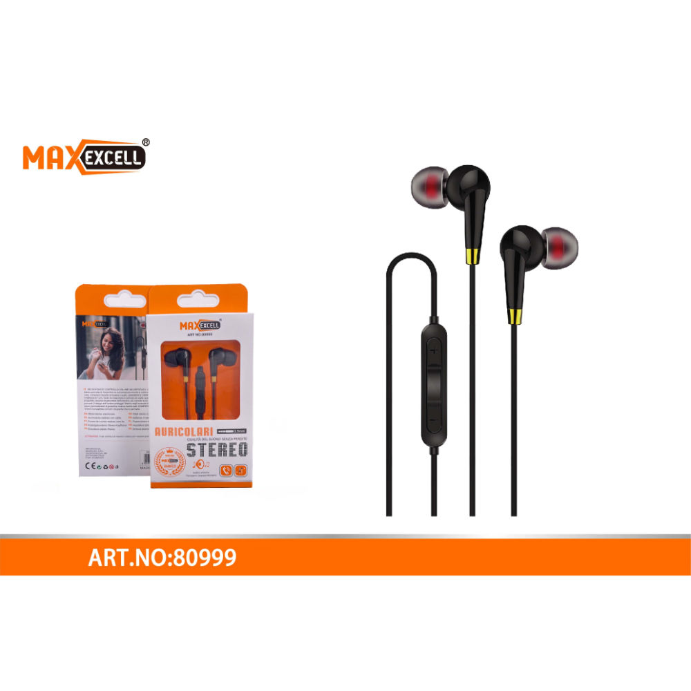 AURICOLARI STEREO JACK 3.5MMMaxexcell