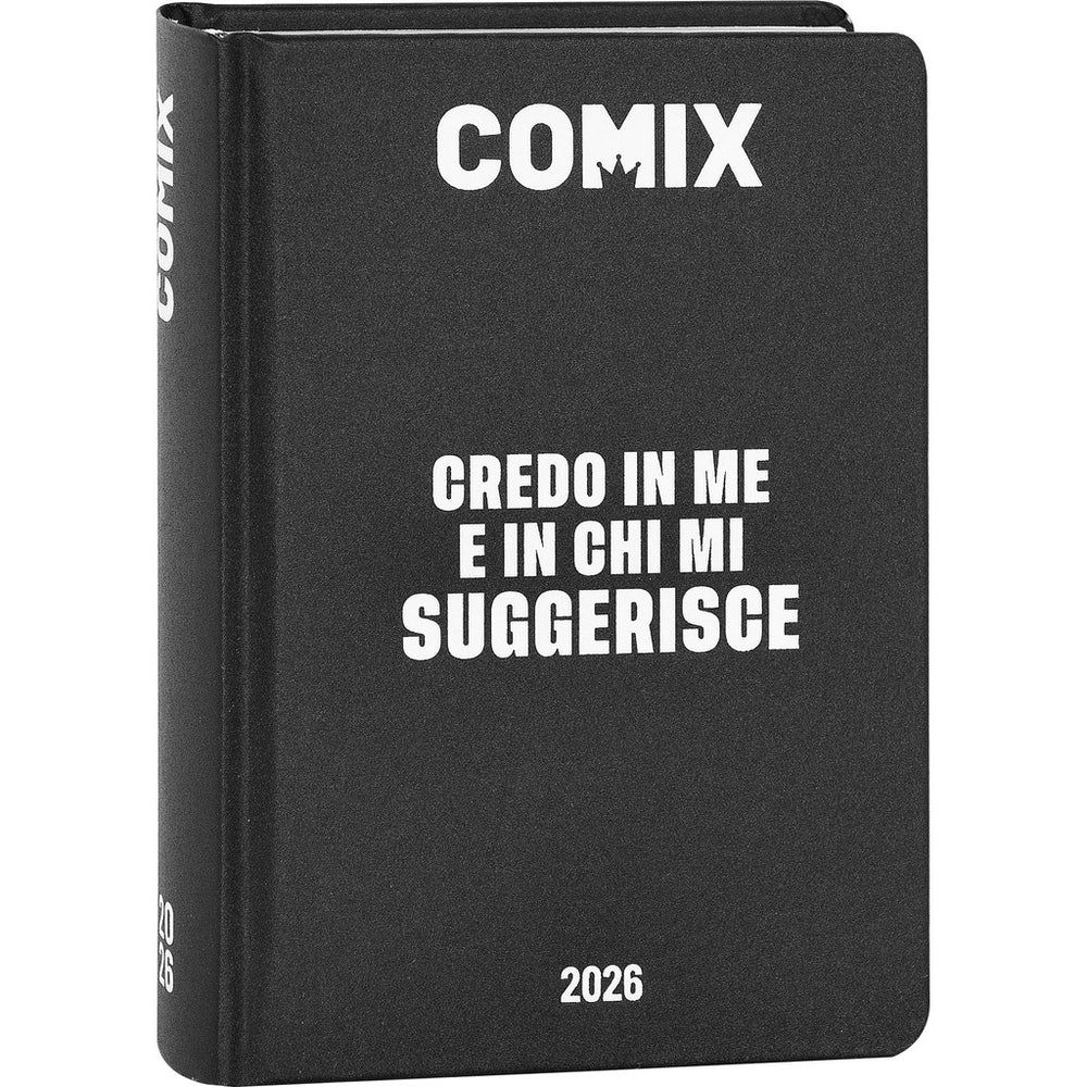 DIARIO COMIX 16M MINI 2025/2026 - BLACK WHITEComix