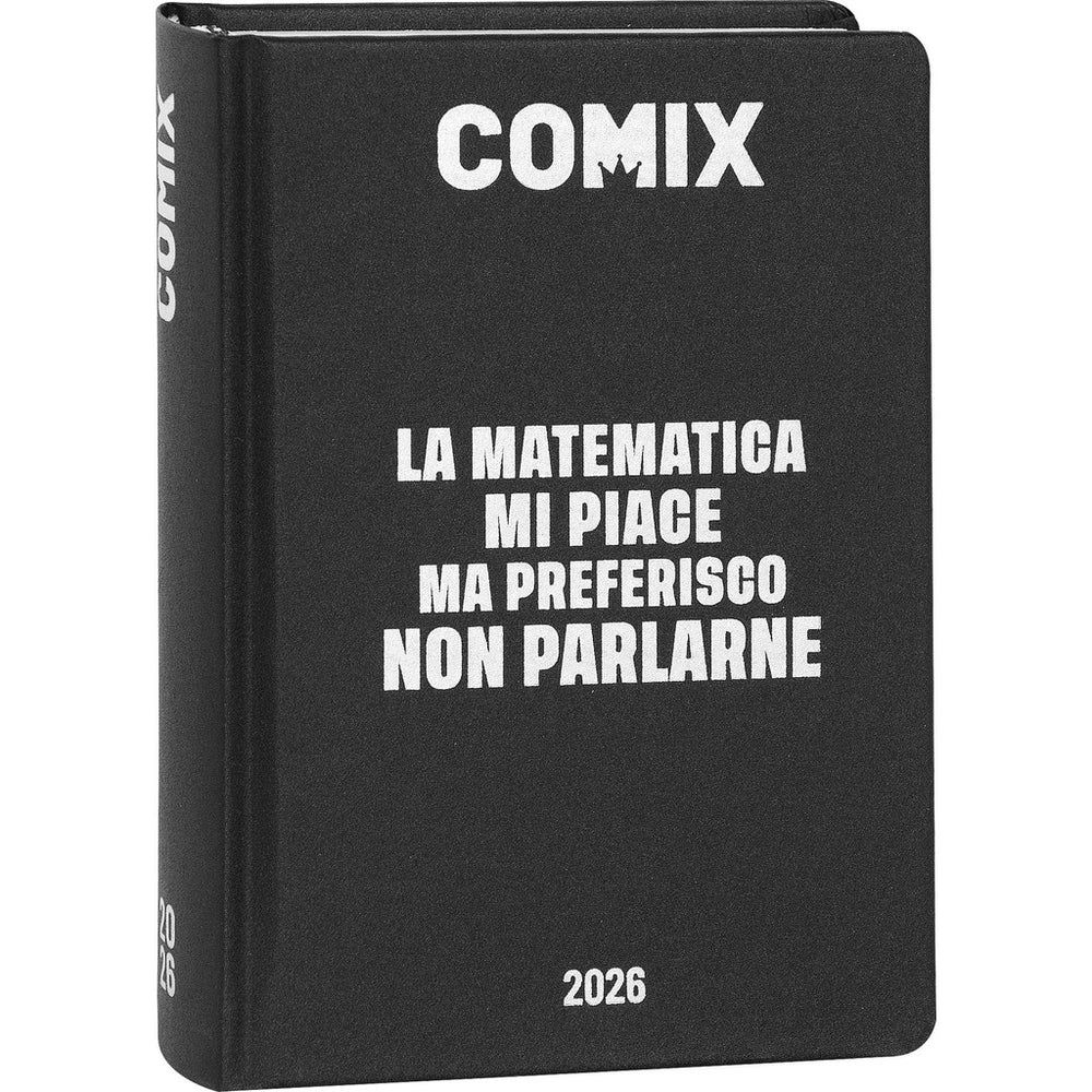 DIARIO COMIX 16M MINI 2025/2026 - BLACK SILVERComix