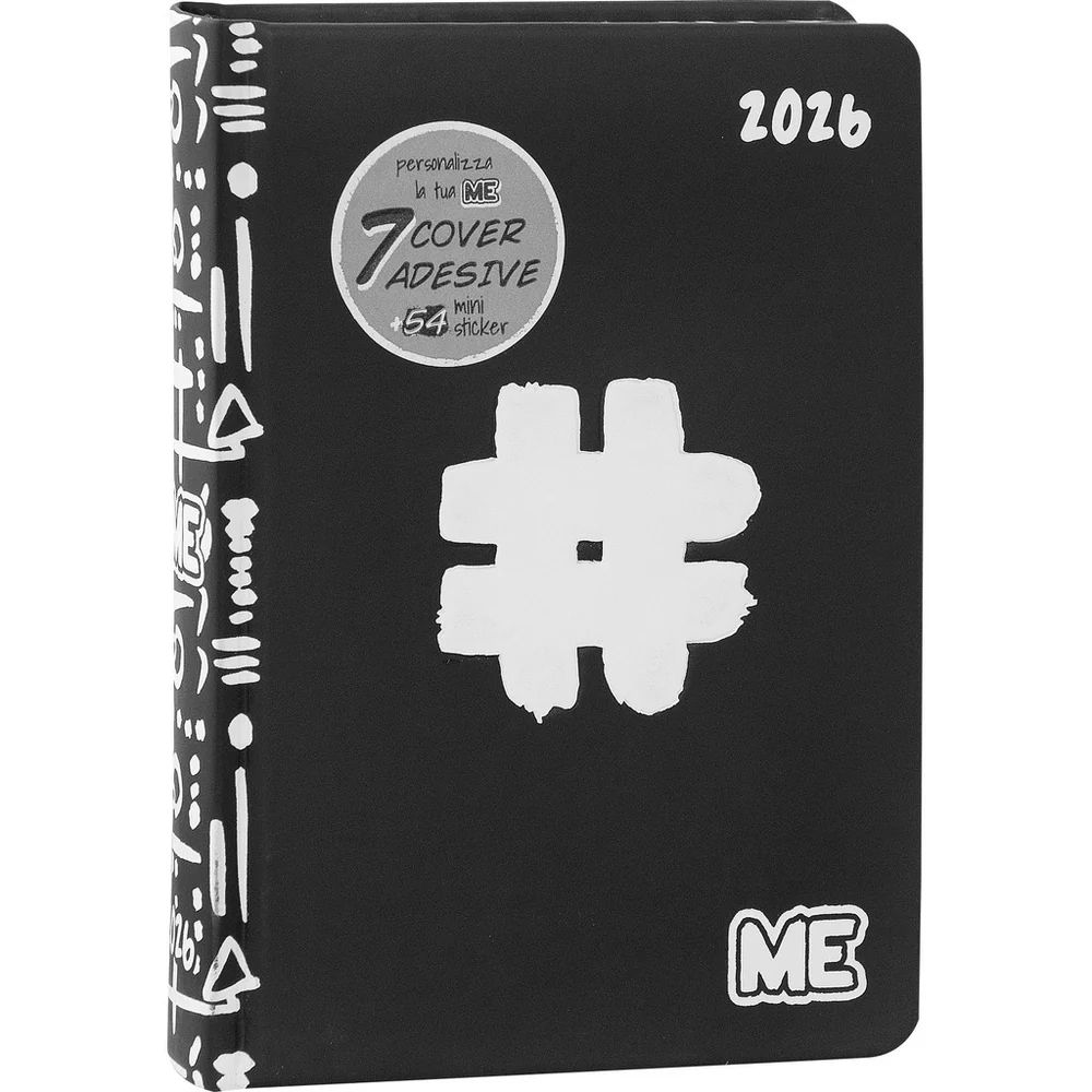 DIARIO ME 16 MESI 2025/2026 - NERO HASHTAGMe My Evolution