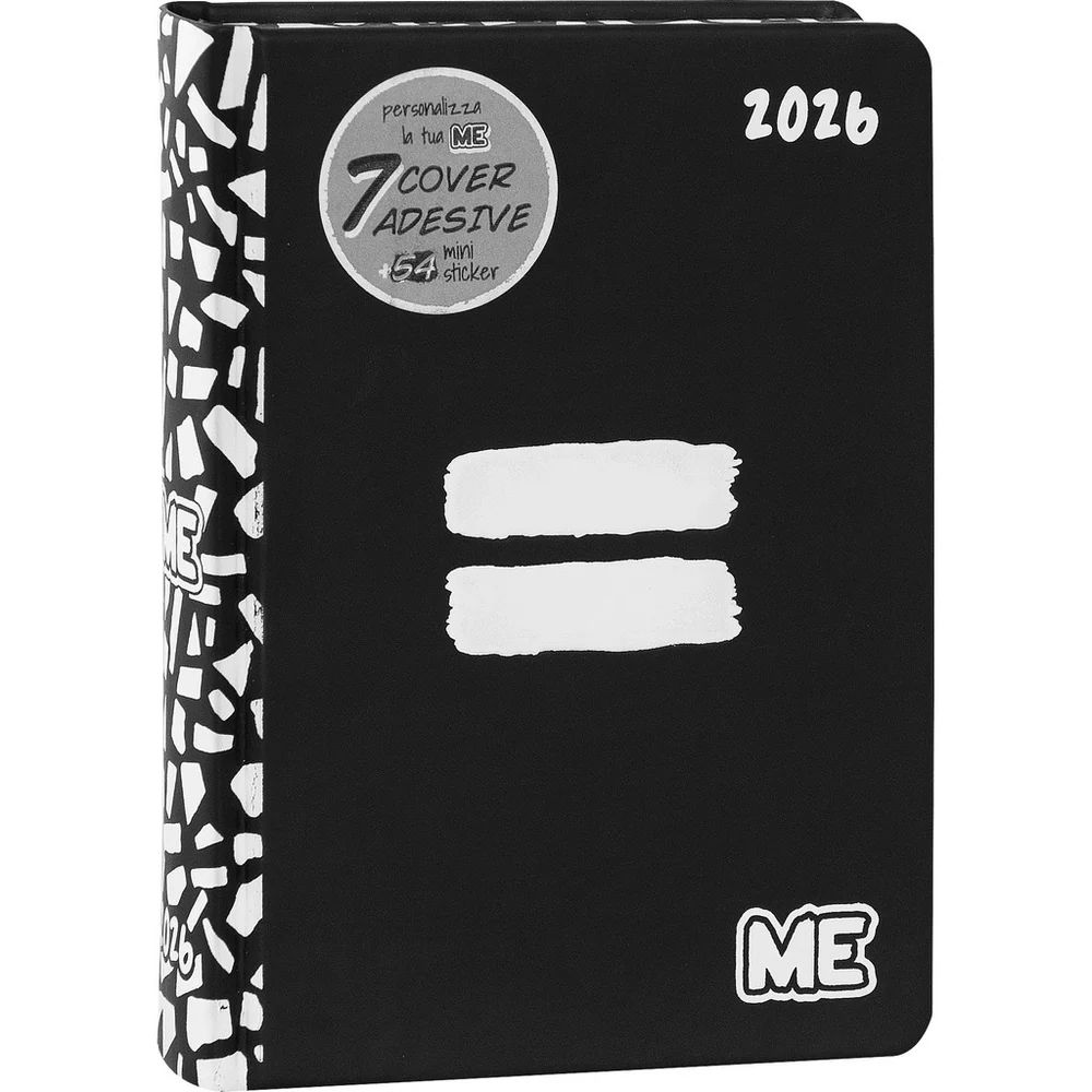 DIARIO ME 16 MESI 2025/2026 - NERO UGUALEMe My Evolution