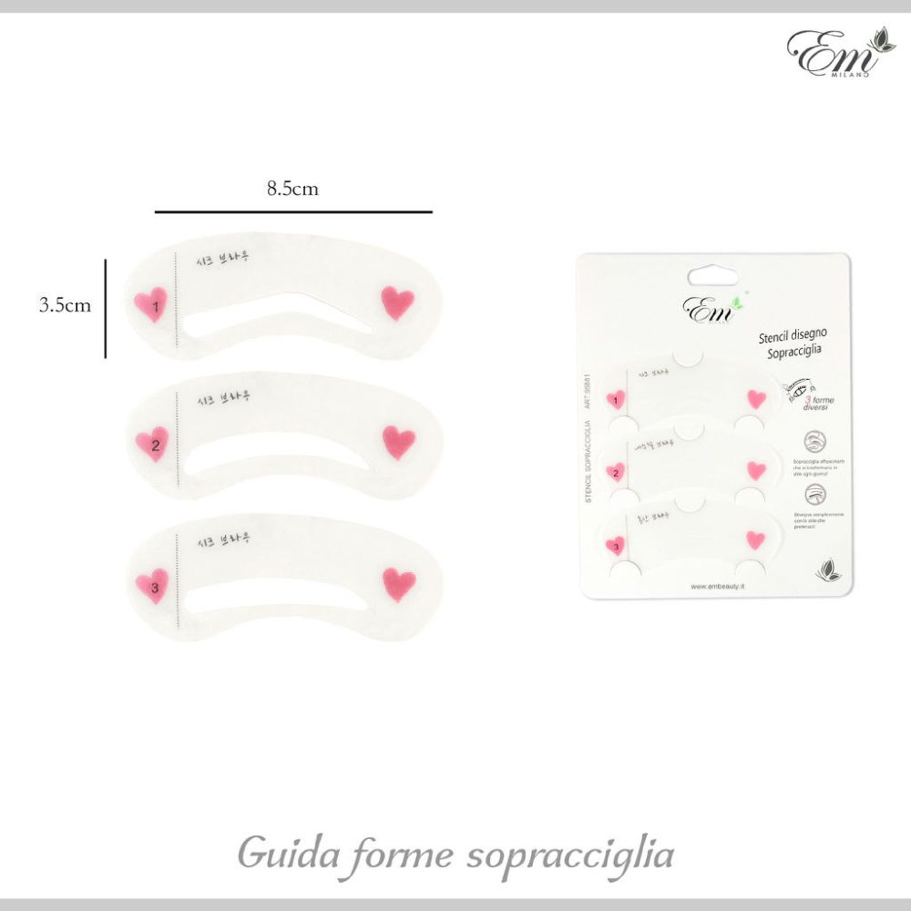 GUIDA FORME SOPRACCIGLIA 3PZEm