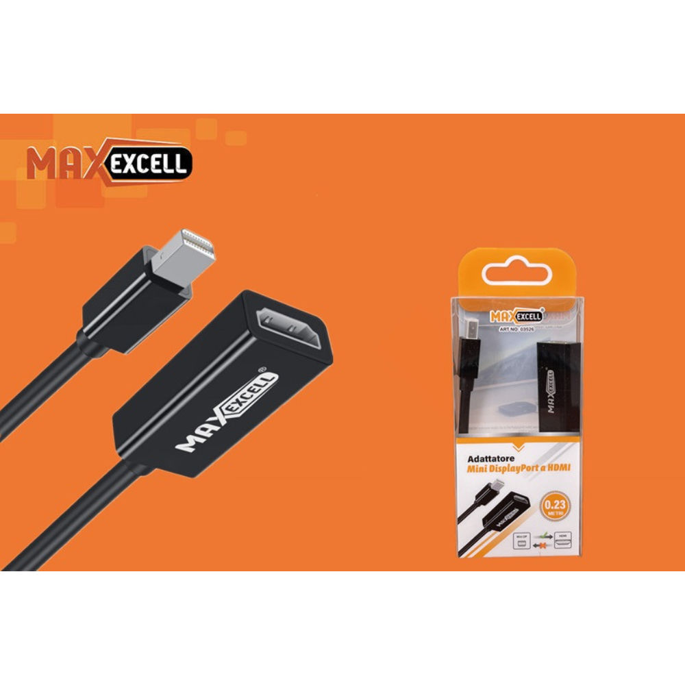 CAVO ADATTATORE DA MINI DISPLAYPORT DP A HDMIMaxexcell