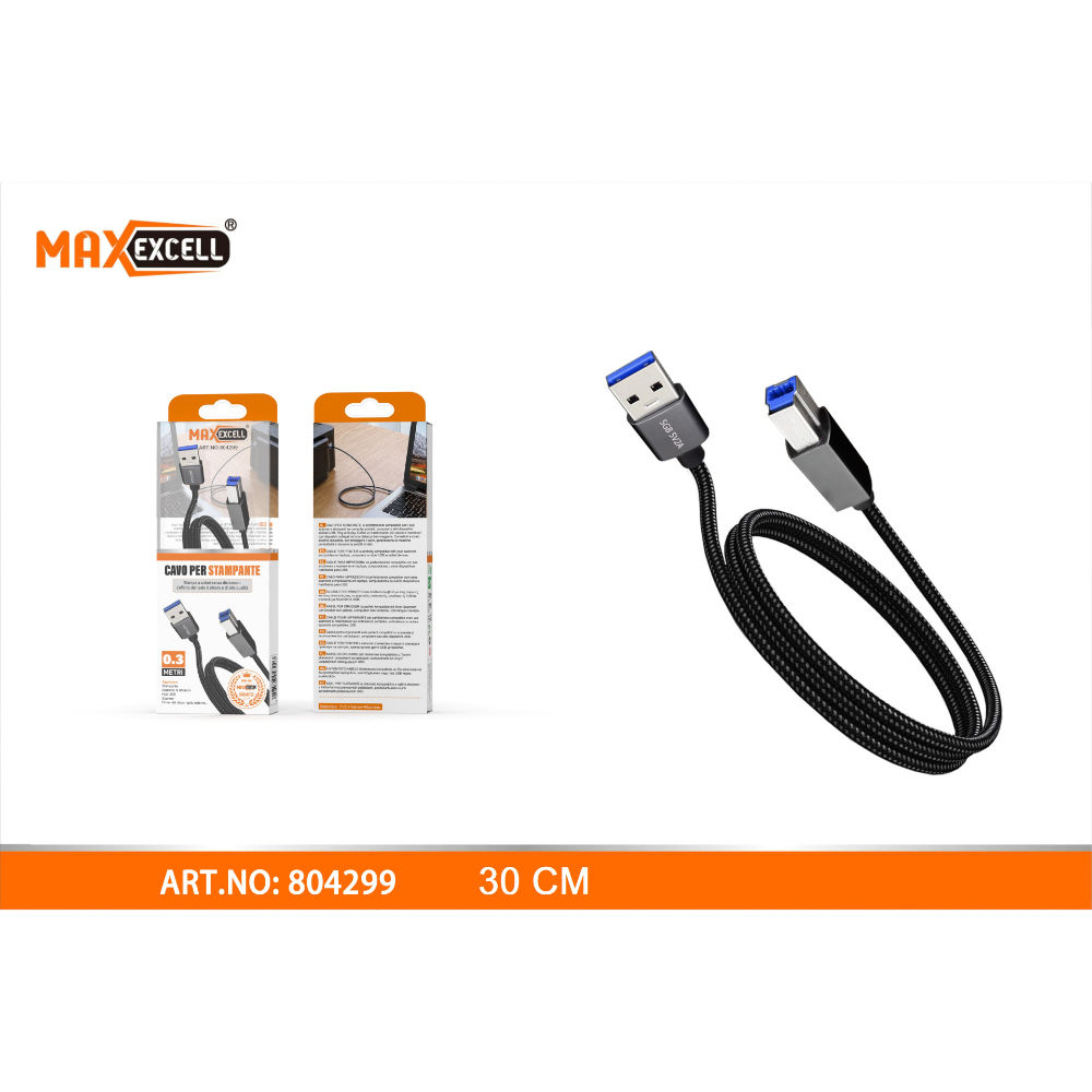CAVO PER STAMPANTE 30CMMaxexcell