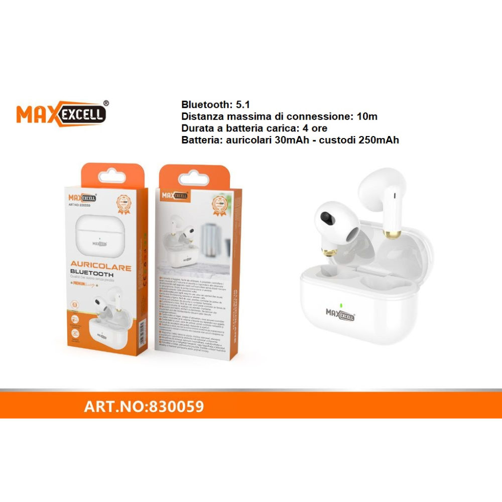 MAXEXCELL AURICOLARE BLUETOOTH ART.830059Maxexcell