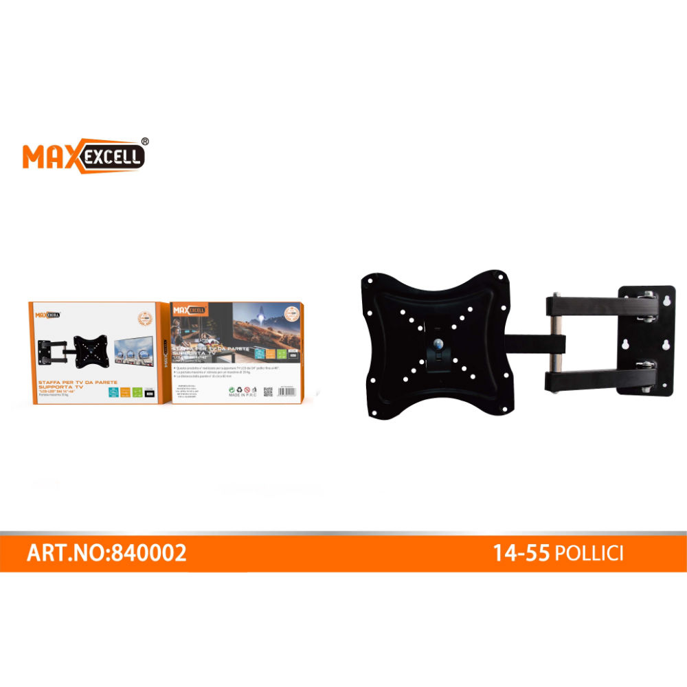 SUPPORTO TV DA PERETE 14" A 46"Maxexcell
