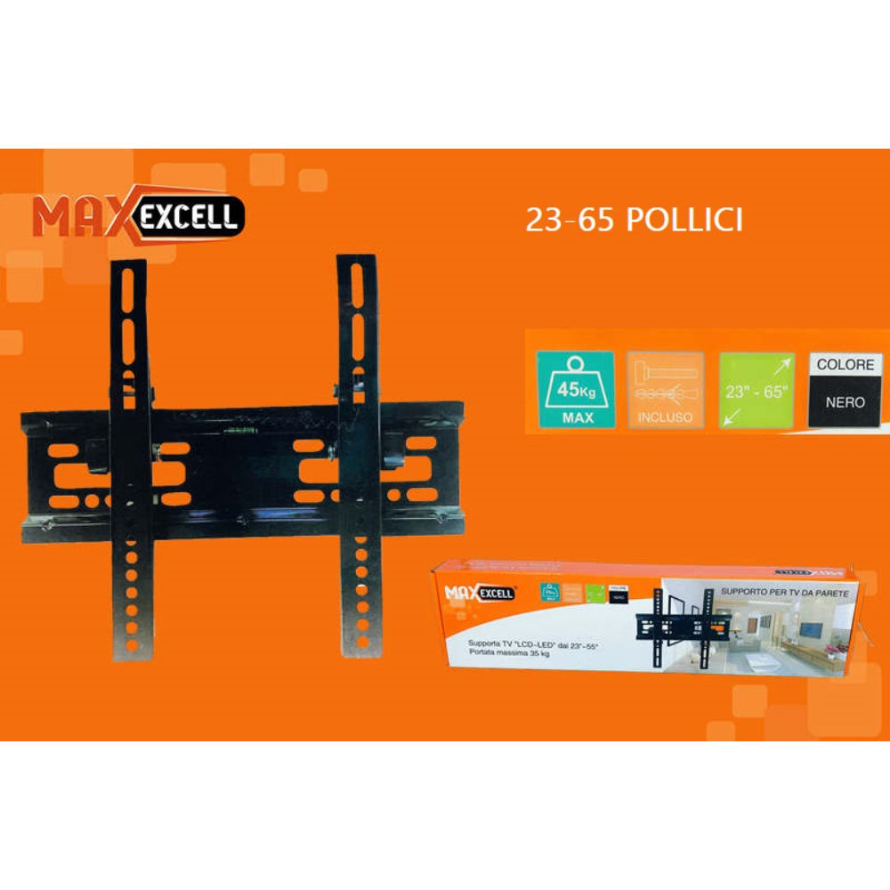 SUPPORTO TV DA PERETE 23" A 65"Maxexcell