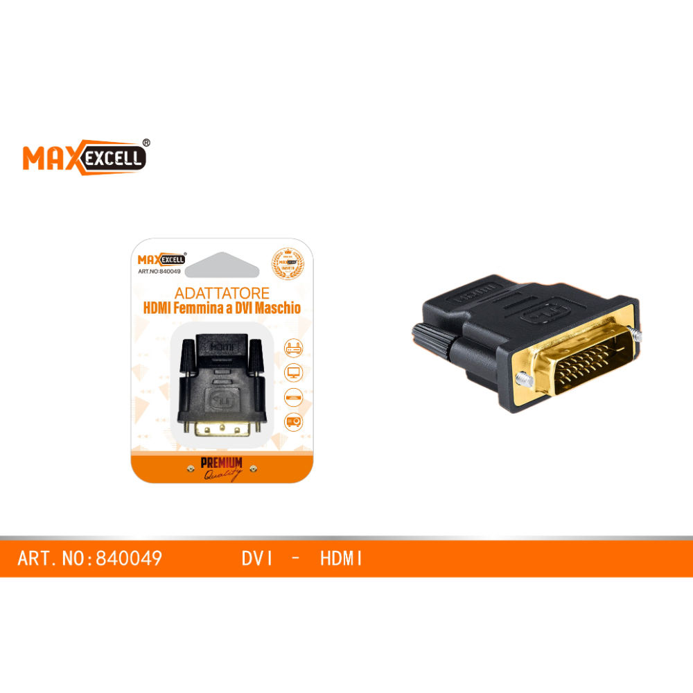ADATTATORE DA HDMI-FEMMINA A DVI-MASCHIOMaxexcell