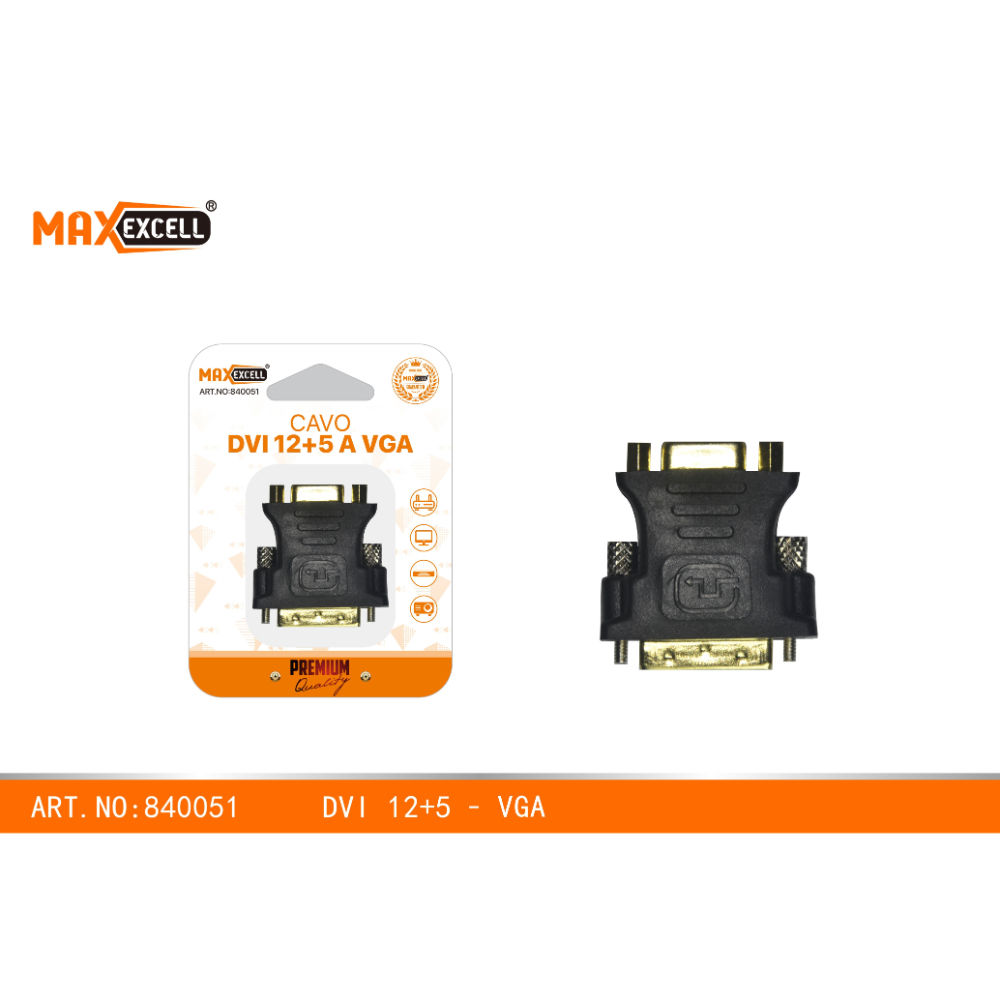 ADATTATORE DVI 12+5 A VGAMaxexcell