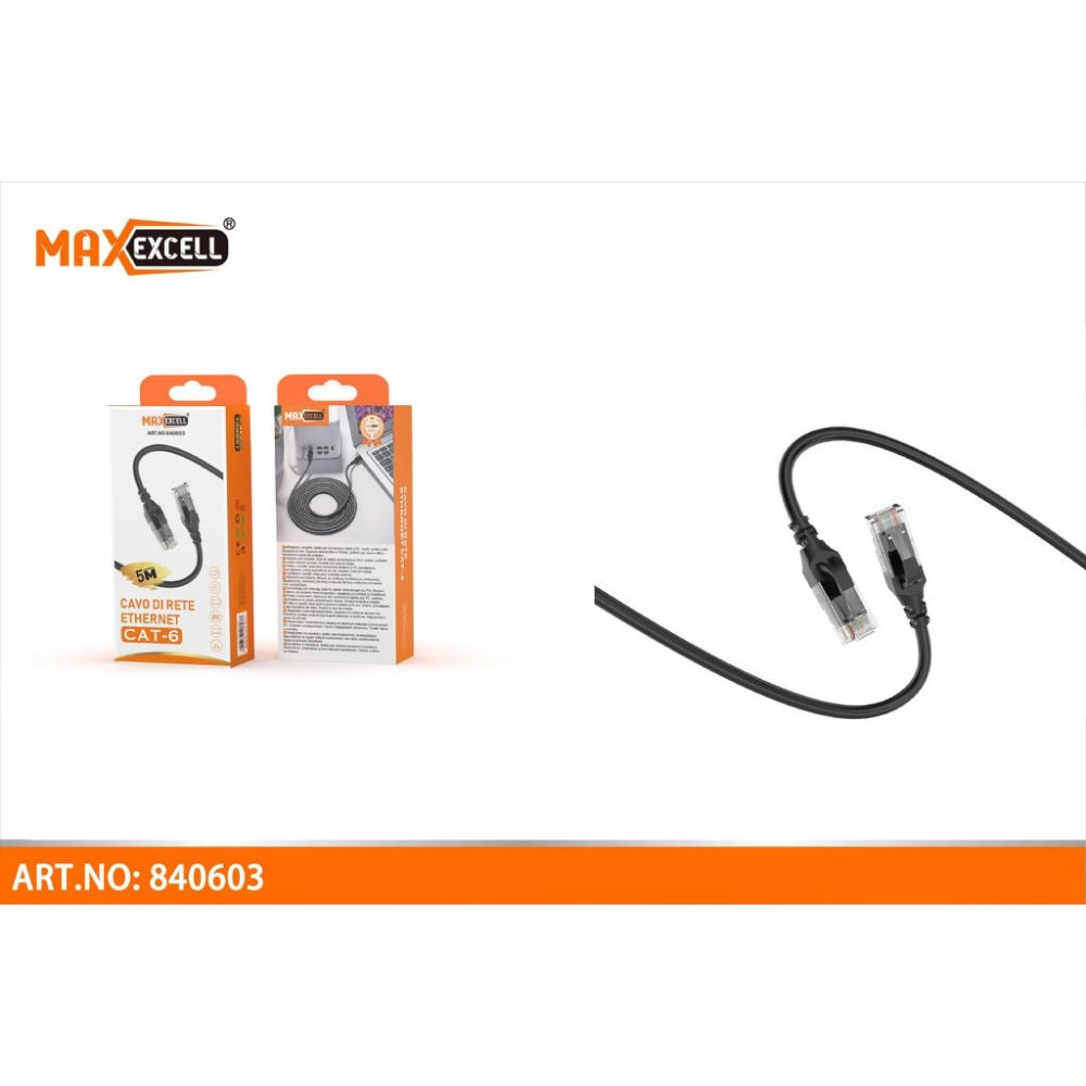 Cavo di Rete Ethernet CAT 6 - 5mMaxexcell