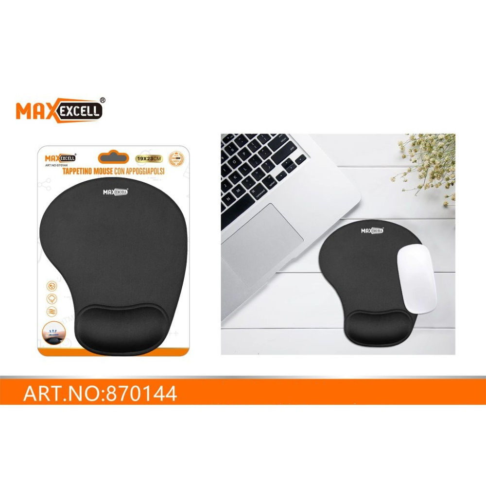 TAPPETINO MOUSE CON APPOGGIAPOLSIMaxexcell