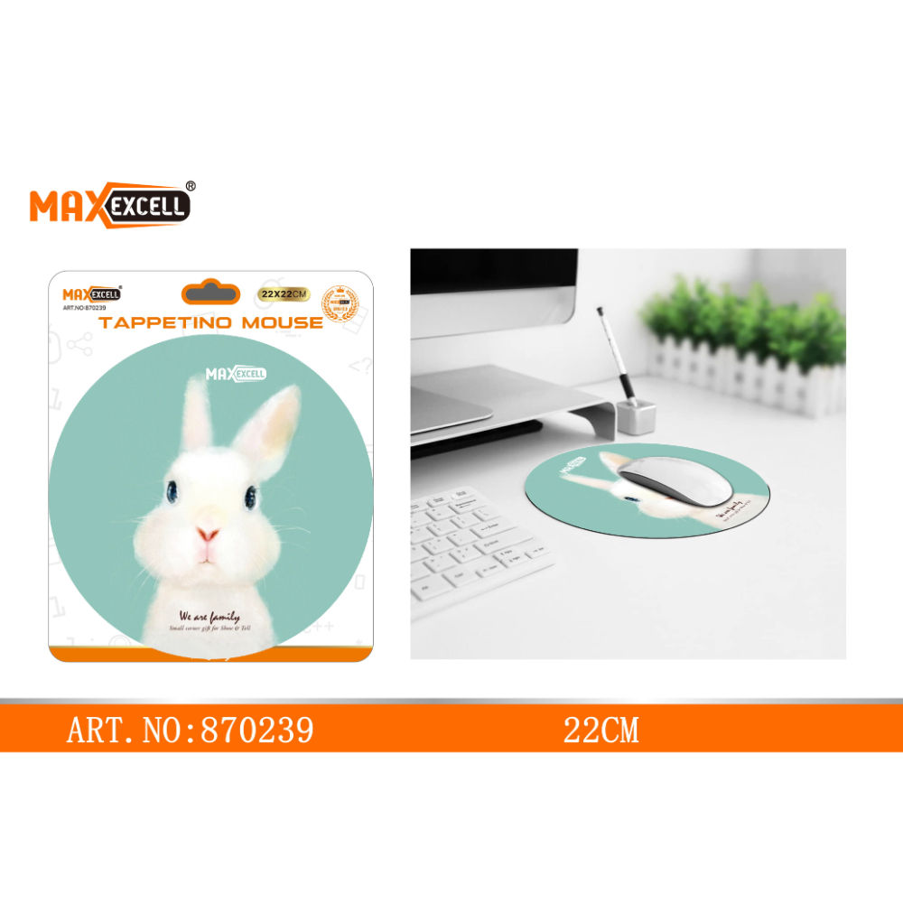 TAPPETINO PER MOUSE ROTONDOMaxexcell