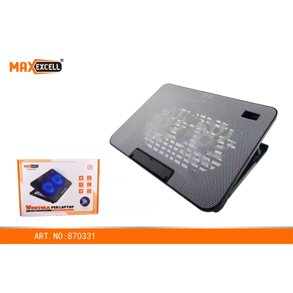 VENTOLA PER LAPTOP A 2 VENTOLE 35.8*25.9CMMaxexcell
