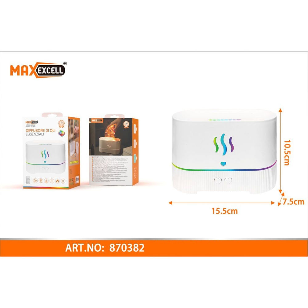 MAXEXCELL DIFFUSORE DI OLI ESSENZIALI ART. 870382Maxexcell