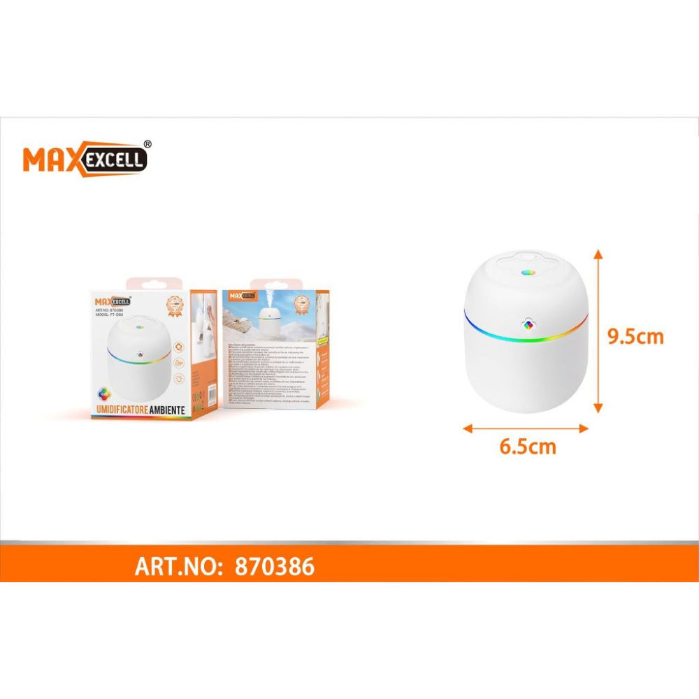 UMIDIFICATORE AMBIENTE 260ML - FT066Maxexcell