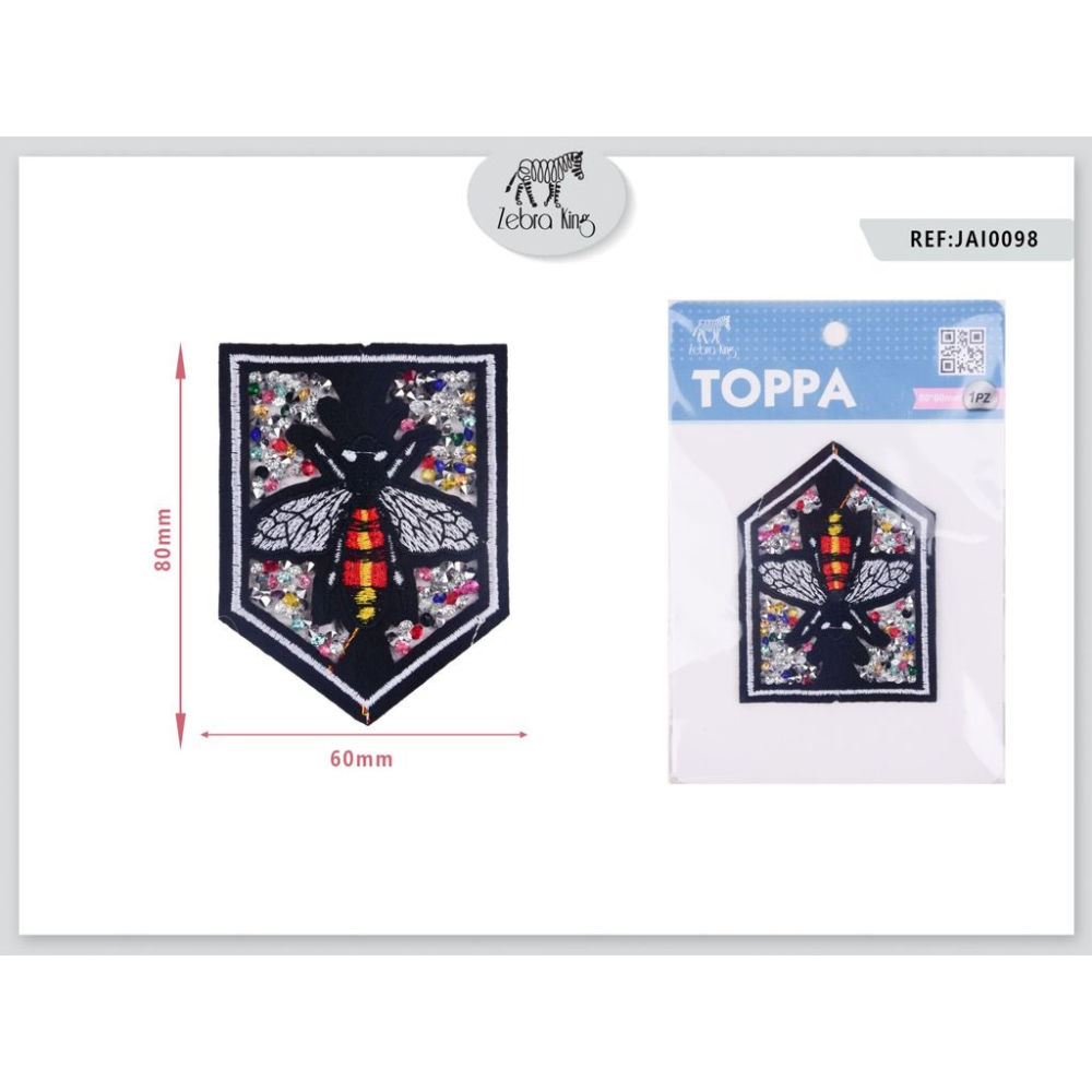 Toppa - Bee PatchZebra King