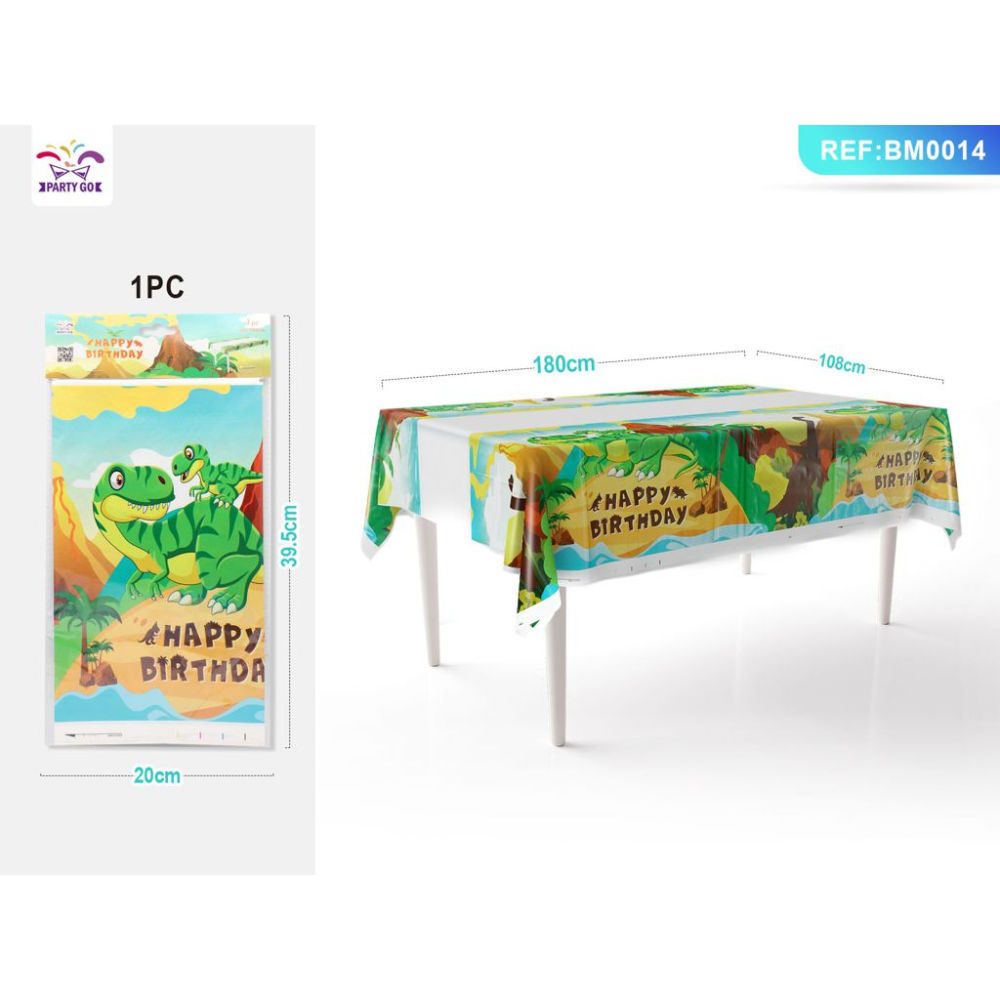 TOVAGLIA CON DINOSAURO - HAPPY BIRTHDAY 108x180CM - 1PZParty Go