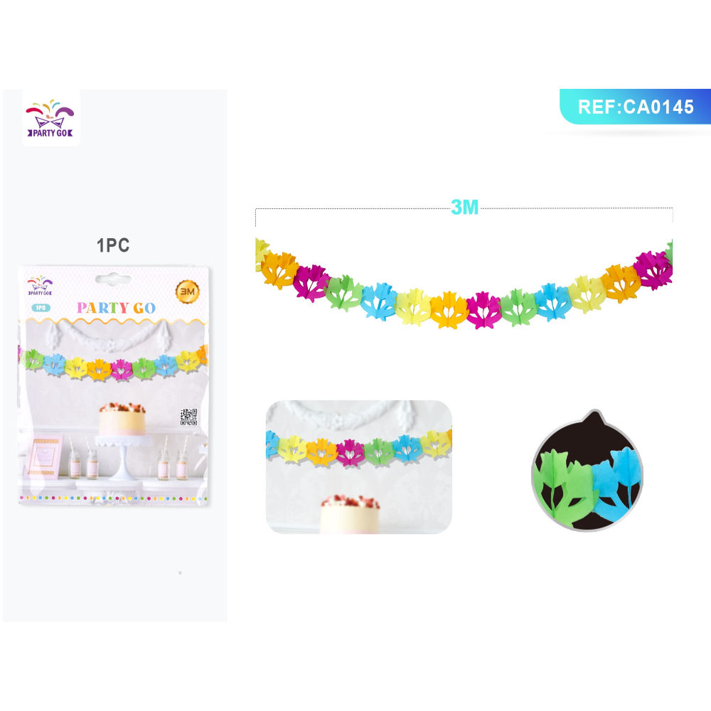 FESTONE A FIORI - MULTICOLORE - 3MParty Go