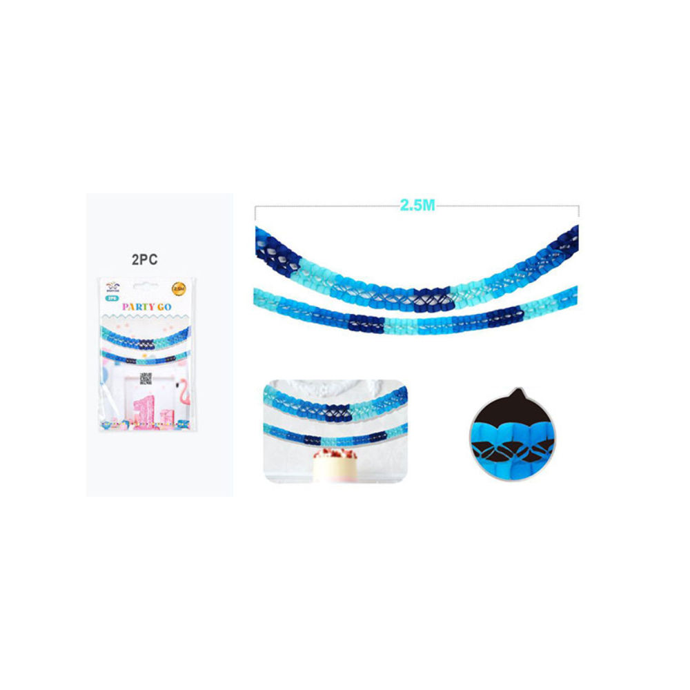 STRISCIA DECORATIVO BLU 2PC*2,5MParty Go