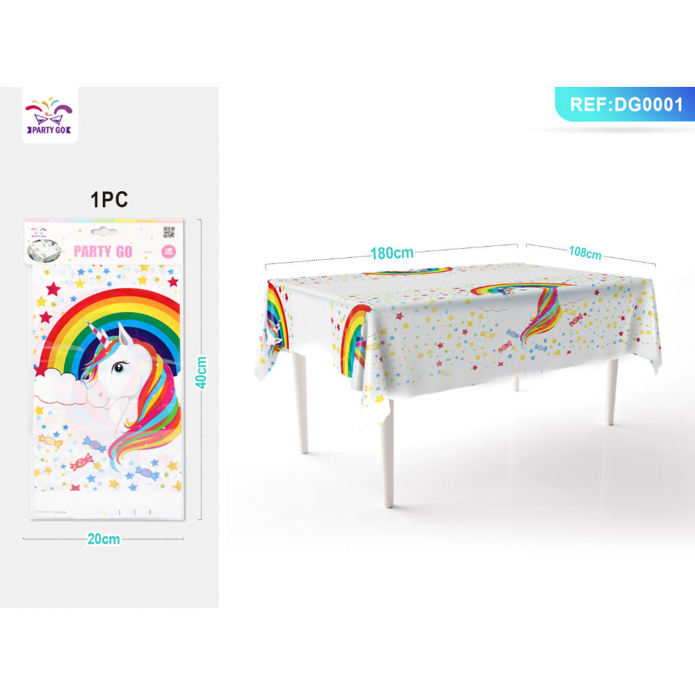 TOVAGLIA CON UNICORNO ARCOBALENO 108x180CM - 1PZParty Go