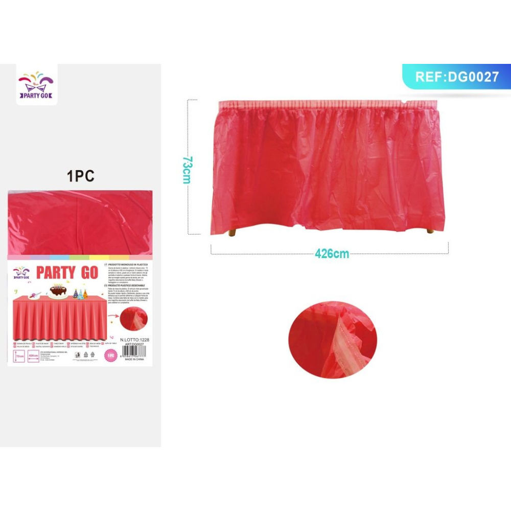 GONNA DA TAVOLO - ROSSO 73x426CM - 1PZParty Go