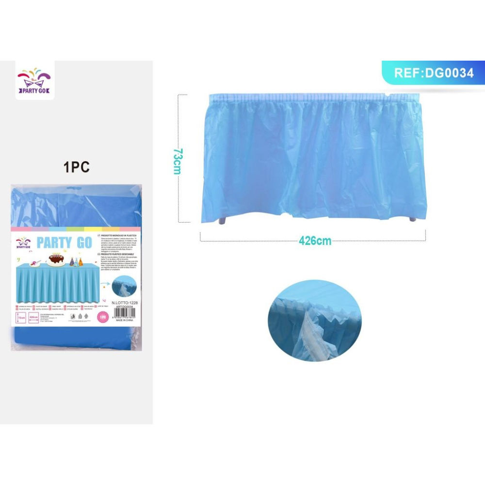 GONNA DA TAVOLO - AZZURRO 73x426CM - 1PZParty Go