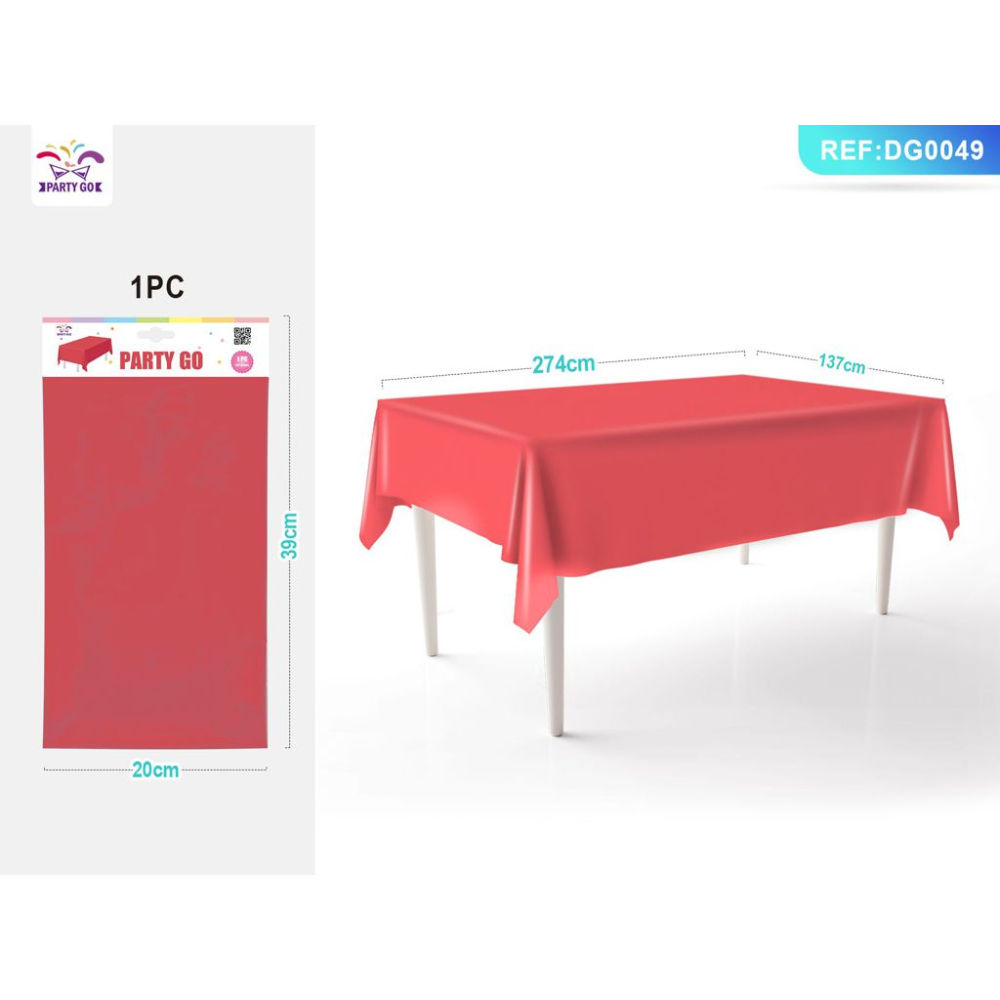TOVAGLIA MONOUSO - ROSSO 274x137CM - 1PZParty Go
