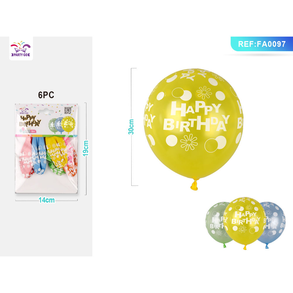 PALLONCINI A POIS - HAPPY BIRTHDAY MISTI - 6PZParty Go