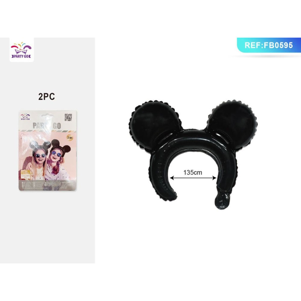 PALLONCINI A FORMA DI CERCHIETTO MICKY - 2PZParty Go