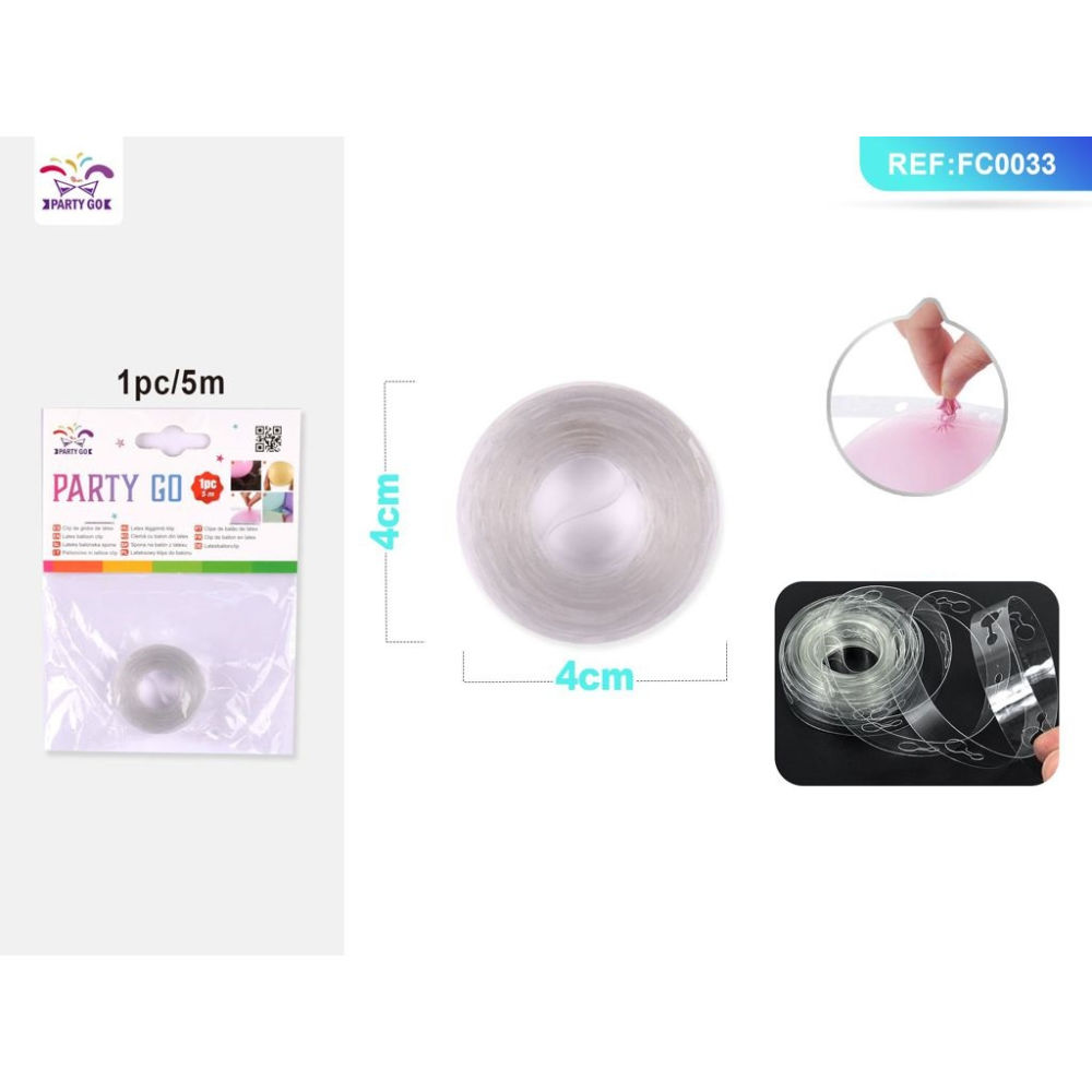 STRISCIA DECORATIVA - NASTRO PER PALLONCINI - 5MParty Go