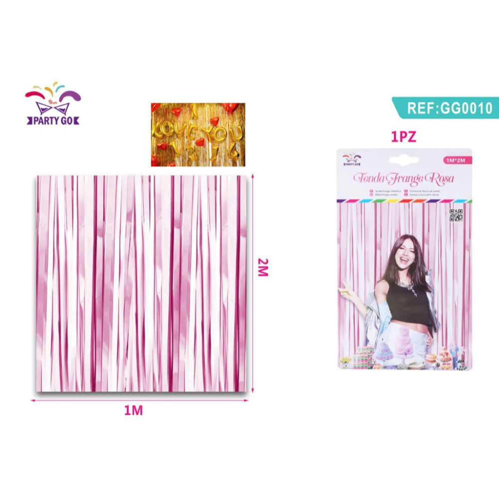 TENDA DECORATIVA PER FESTE - ROSA - 2MParty Go