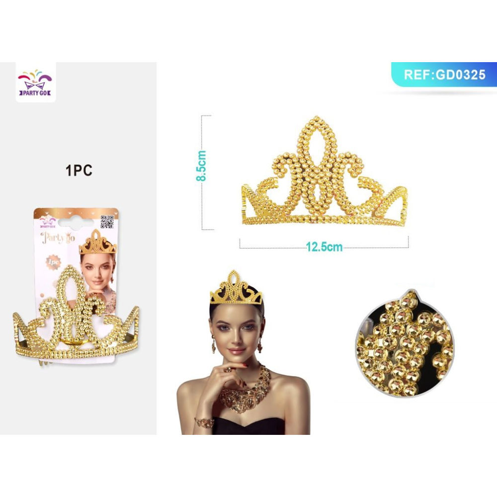 CORONA A PERLINE - ORO - 1PZParty Go