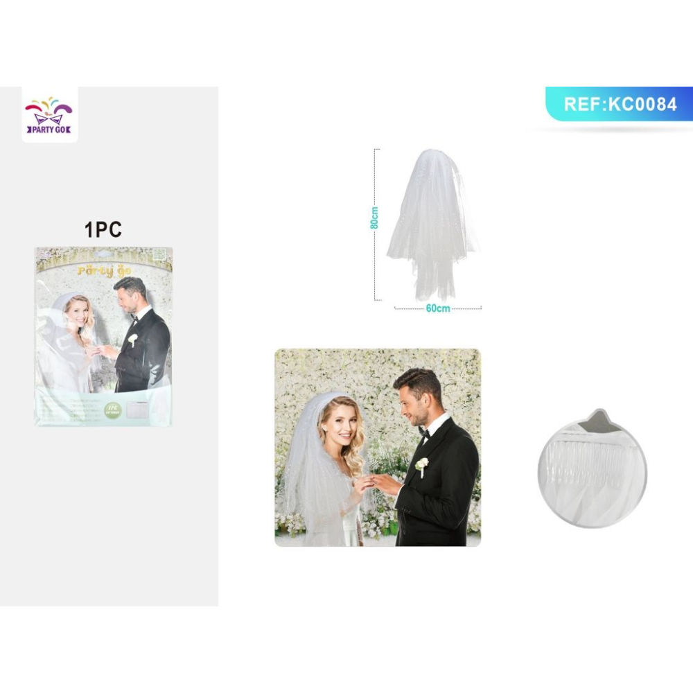 VELO DI PAILLETTES DA SPOSA - 1PZParty Go