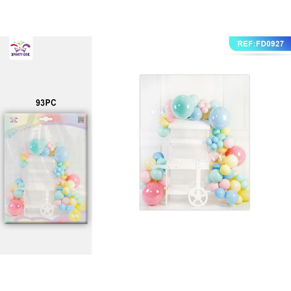 SET PALLONCINI - COLORI PASTELLO - 93PZParty Go