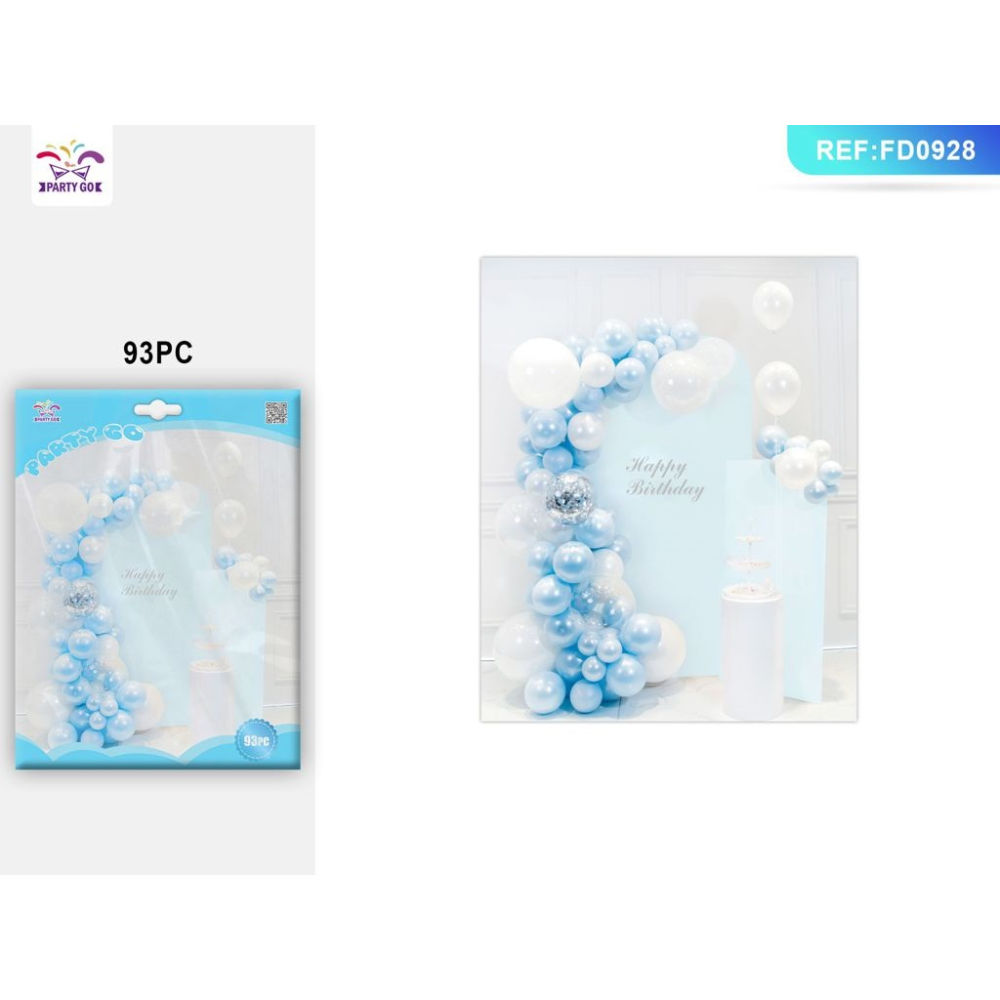 SET PALLONCINI - AZZURRO & BIANCO - 93PZParty Go