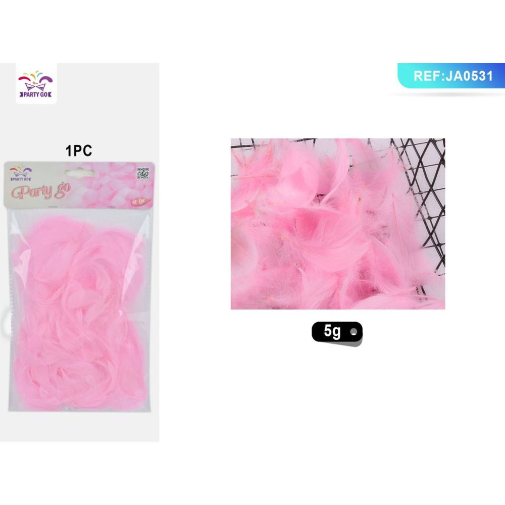 PIUME DECORATIVE - ROSA - 5GParty Go